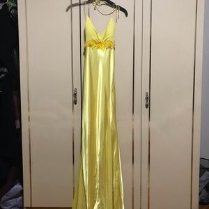 Mary L. Couture Yellow Evening Gown